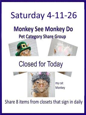 Friday 4-10-26 Dog Cat Small Animal Pet Share Discussion Group